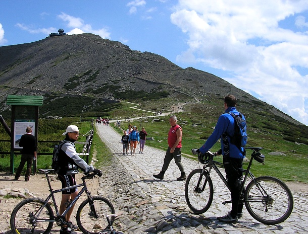 Sněžka na kole 2008